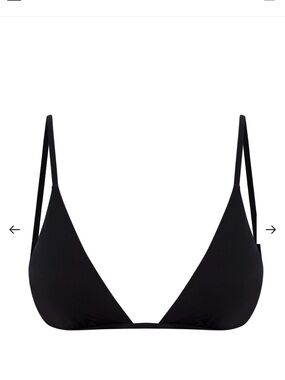 MONDAY SWIM- Barbados Top- M- Black